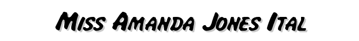 Miss Amanda Jones Ital font